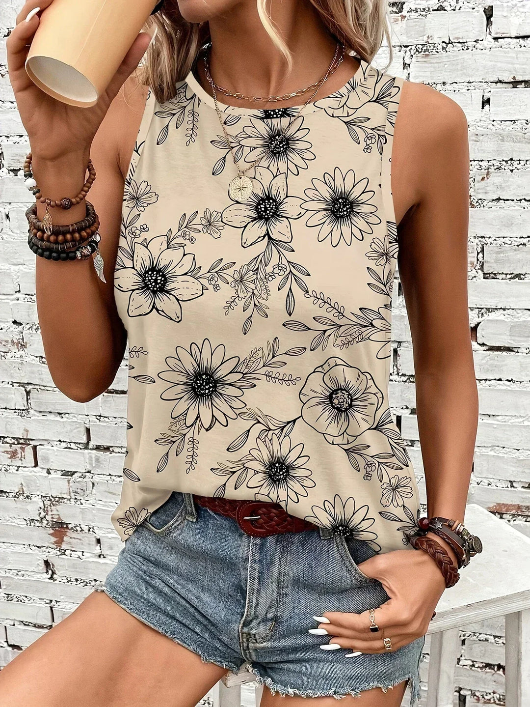 REYA | HAUT FLORAL D'ÉTÉ CONFORTABLE