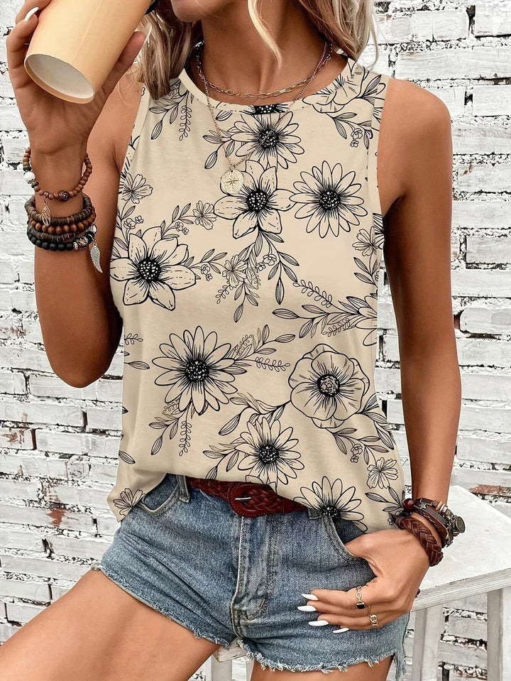 REYA | HAUT FLORAL D'ÉTÉ CONFORTABLE