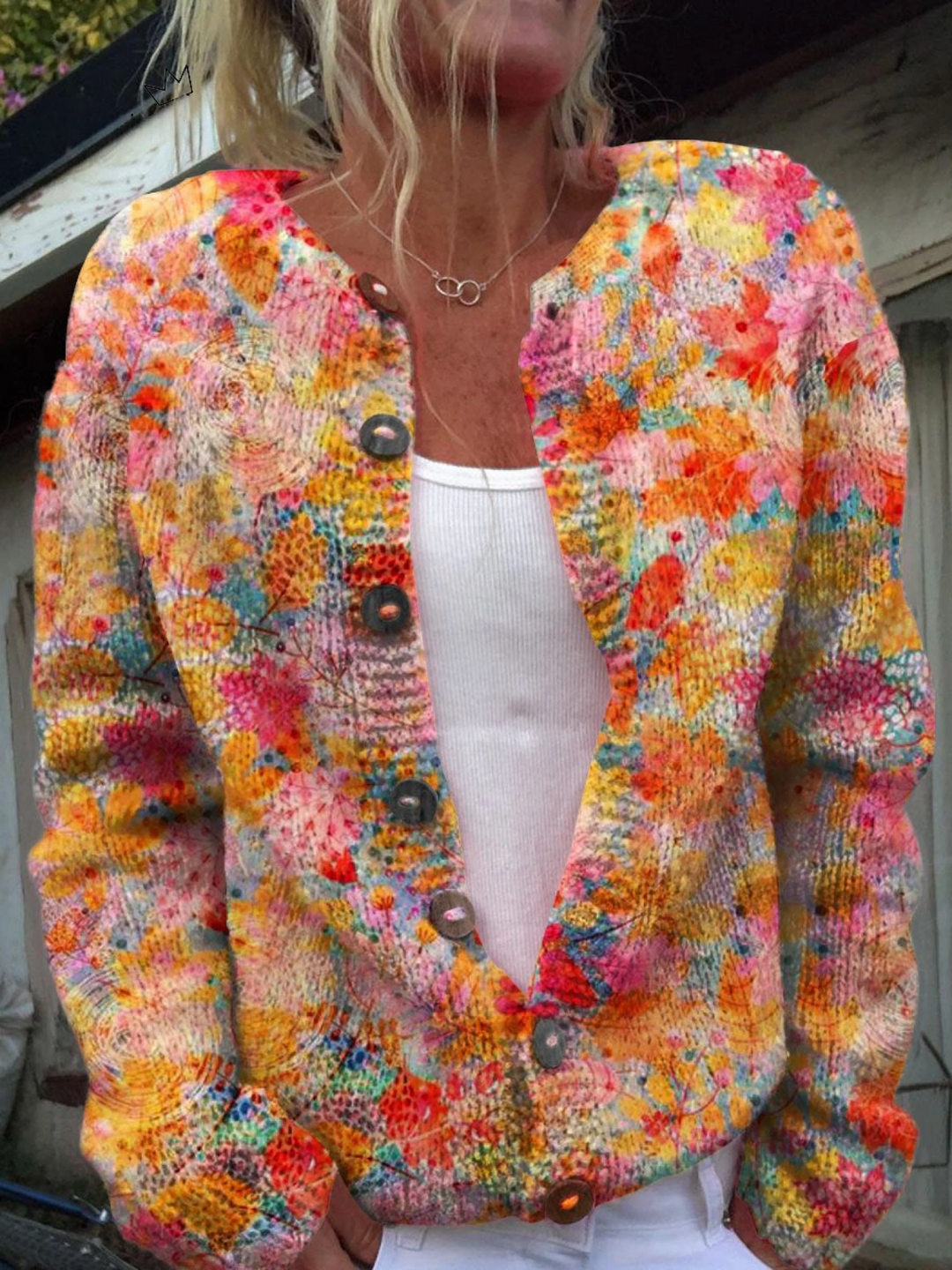 Helena™ | Cardigan en Imprimé Vintage