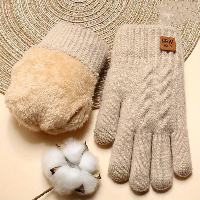 Fernande™ | Gants Tricotés Doublés Polaire