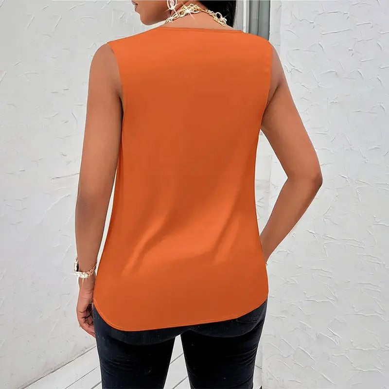 BRITTANY | TOP EN SATIN ÉLÉGANT