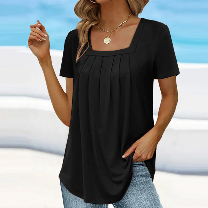 TINA | BLOUSE PLISSÉE DÉCONTRACTÉE