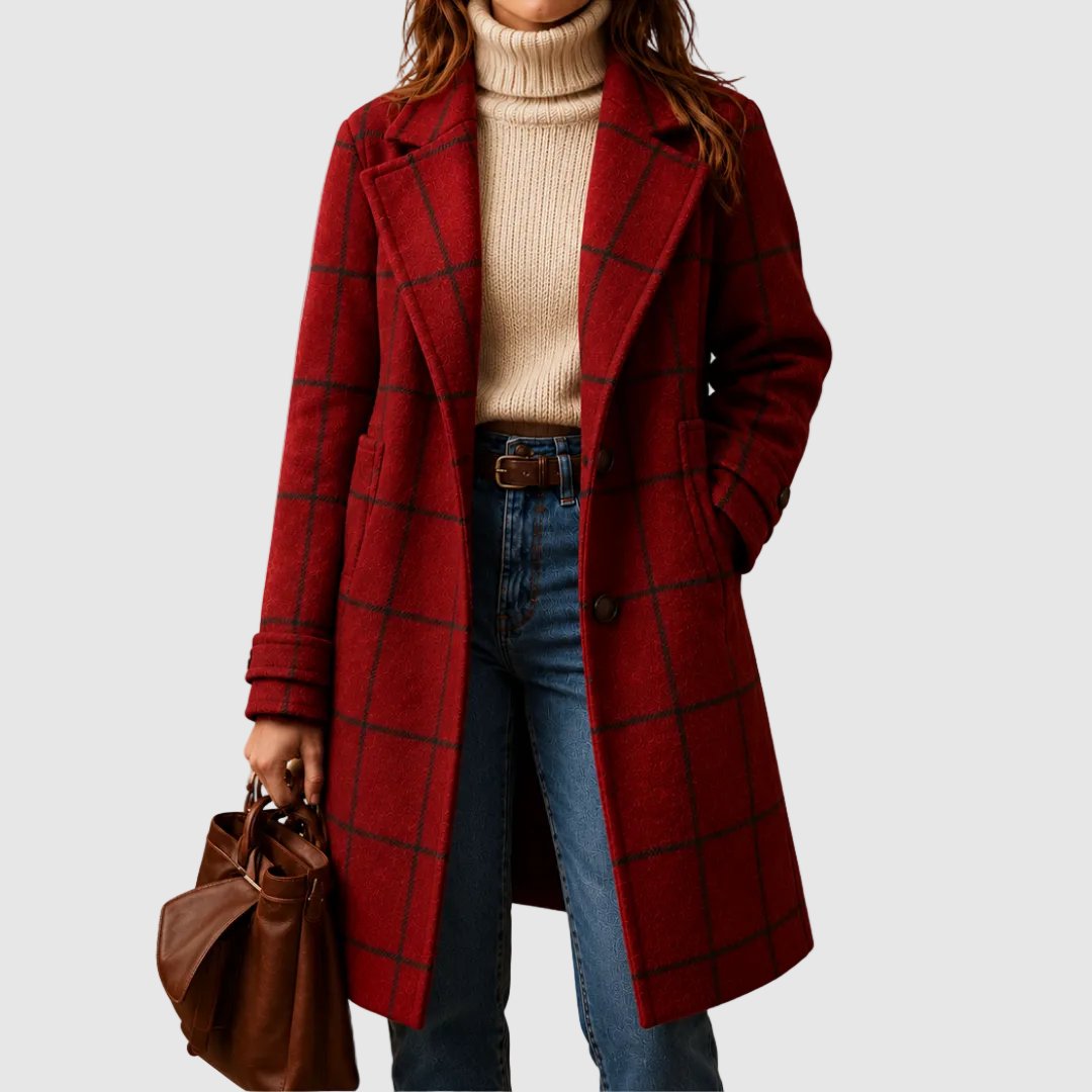Lauren | Manteau classique à carreaux