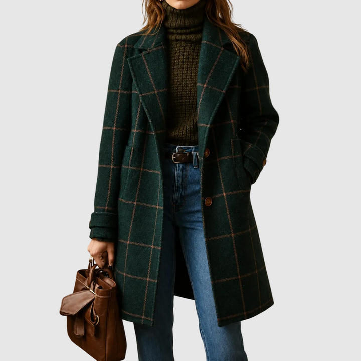 Lauren | Manteau classique à carreaux