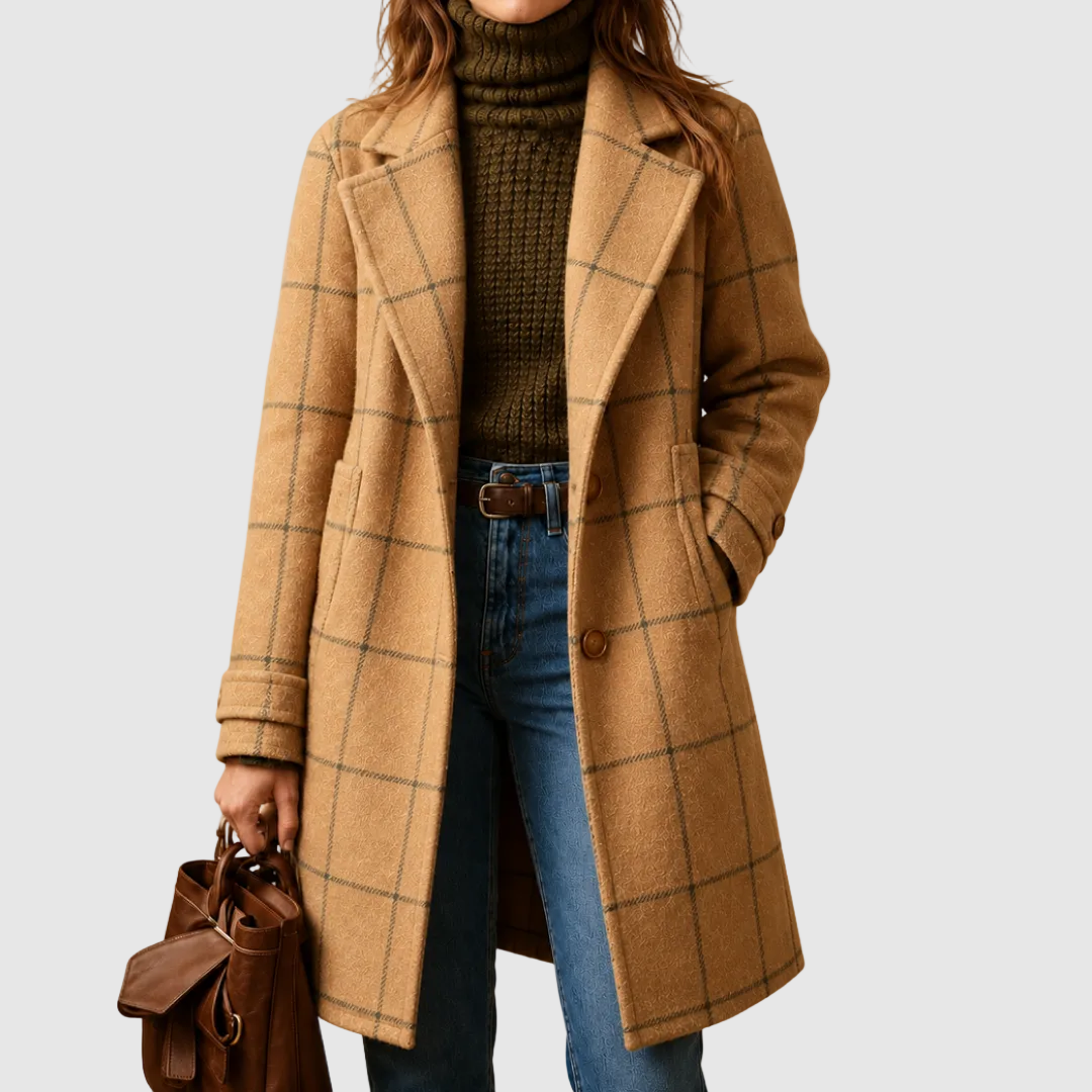 Lauren | Manteau classique à carreaux