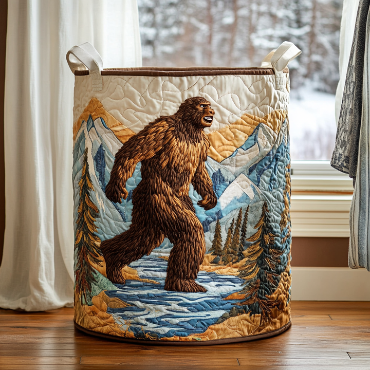 Naomi | Panier à linge matelassé avec motifs nature