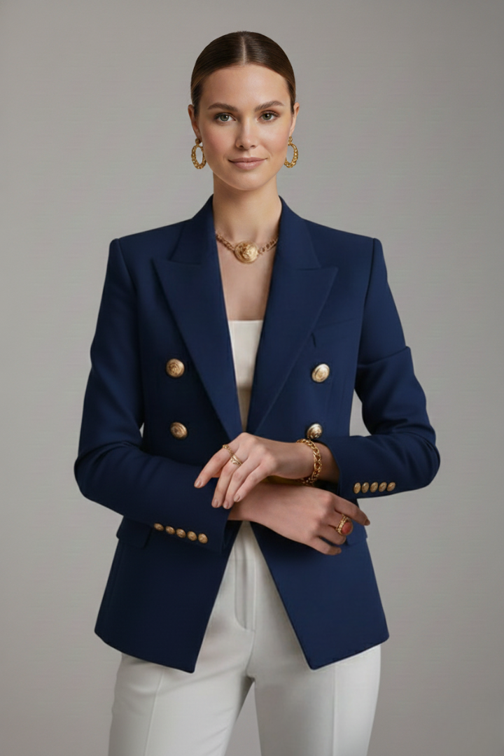 Camille | Blazer long à double boutonnage