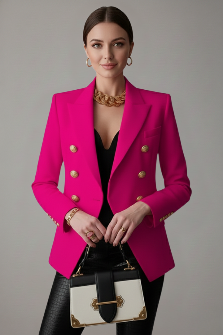 Camille | Blazer long à double boutonnage
