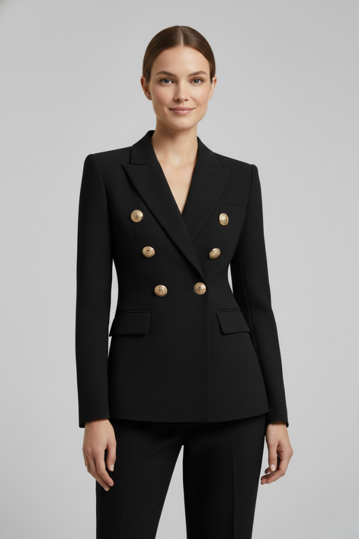 Camille | Blazer long à double boutonnage