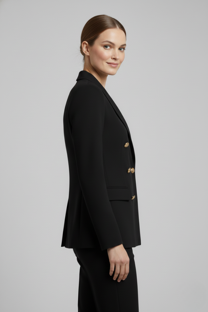 Camille | Blazer long à double boutonnage