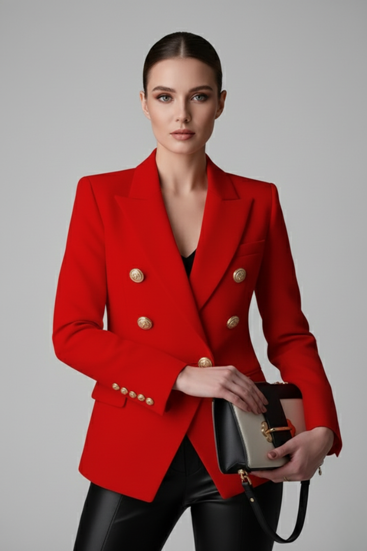 Camille | Blazer long à double boutonnage