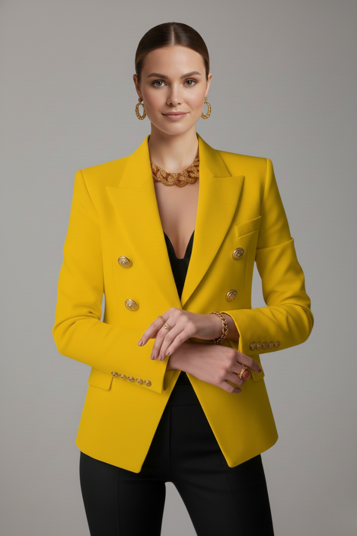 Camille | Blazer long à double boutonnage