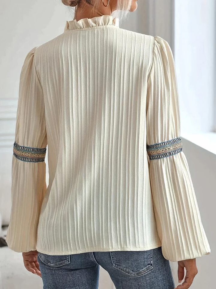KINSLEY | BLUSE LUXUEUSE À COL EN V