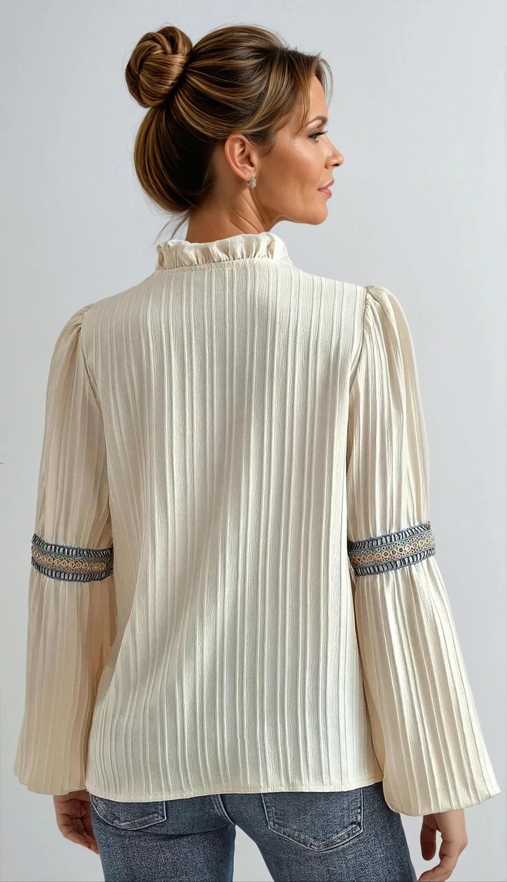KINSLEY | BLUSE LUXUEUSE À COL EN V