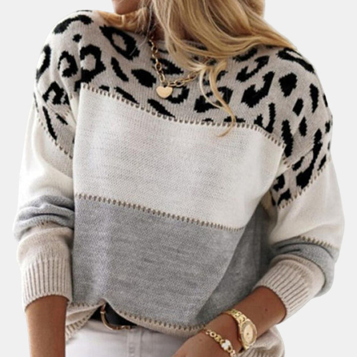 Virelle | Pull Imprimé Léopard