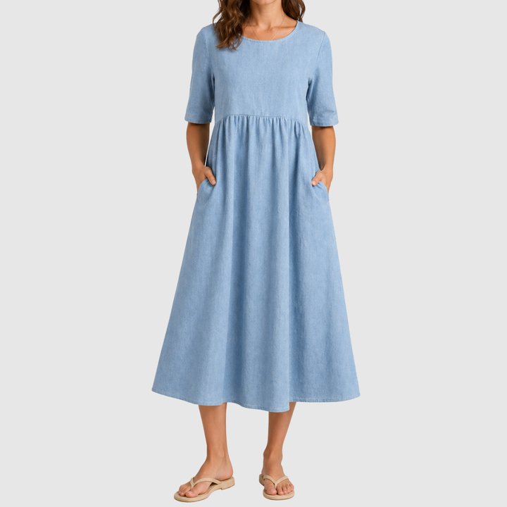 Robe Amelie | Midi Cintrée Silhouette Flatteuse
