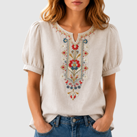 Seraphina | Blouse Brodée Florale