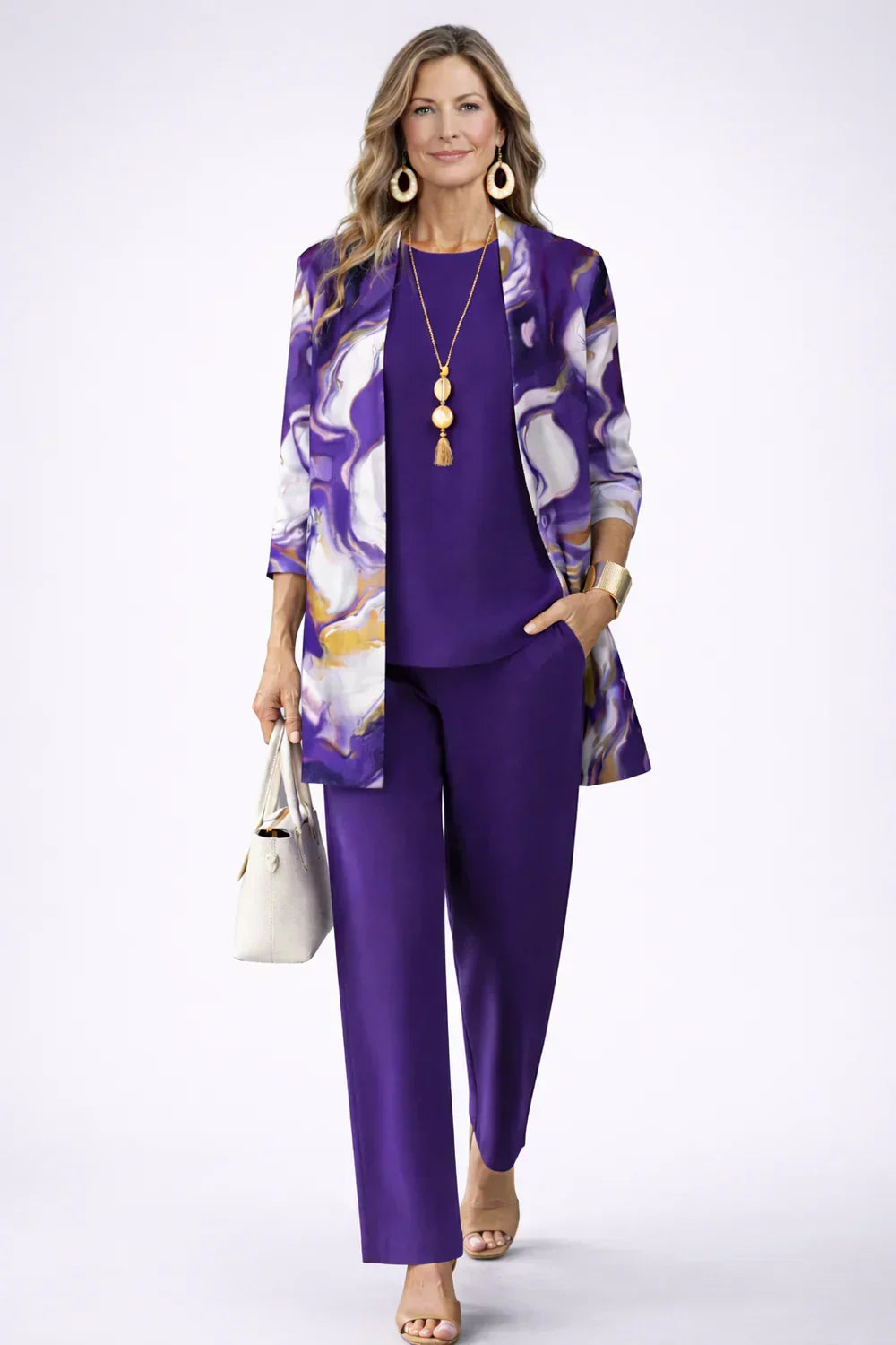 Hortense™ | Ensemble Trois Pièces Violet