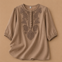 Verena | Blouse en Coton Lin