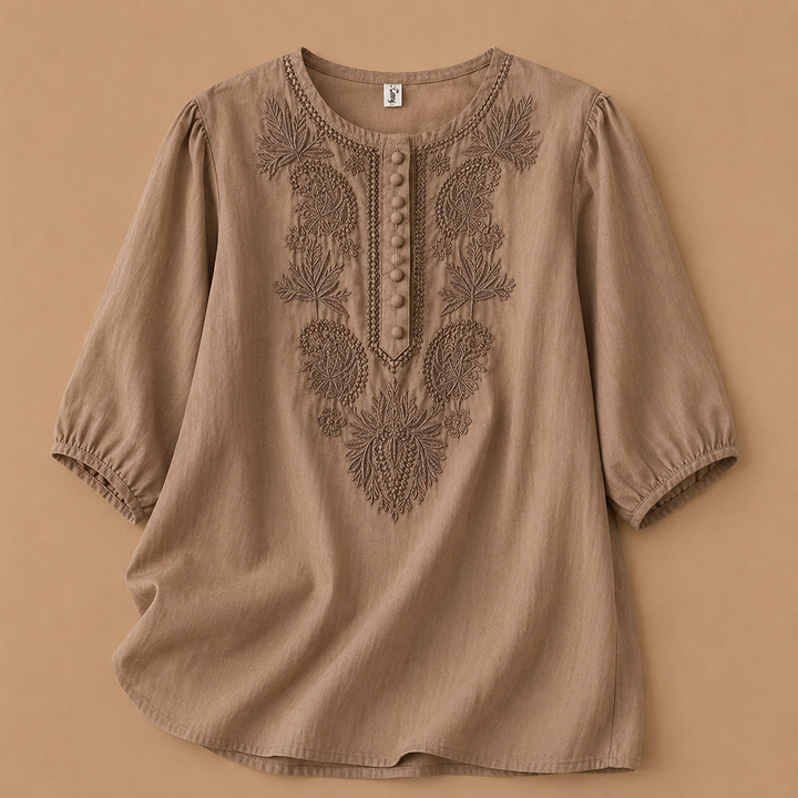Verena | Blouse en Coton Lin