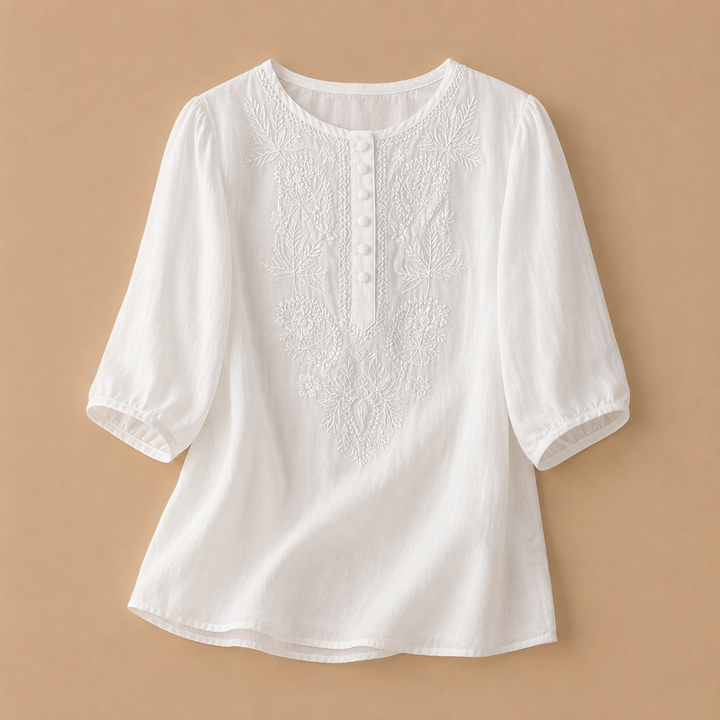 Verena | Blouse en Coton Lin