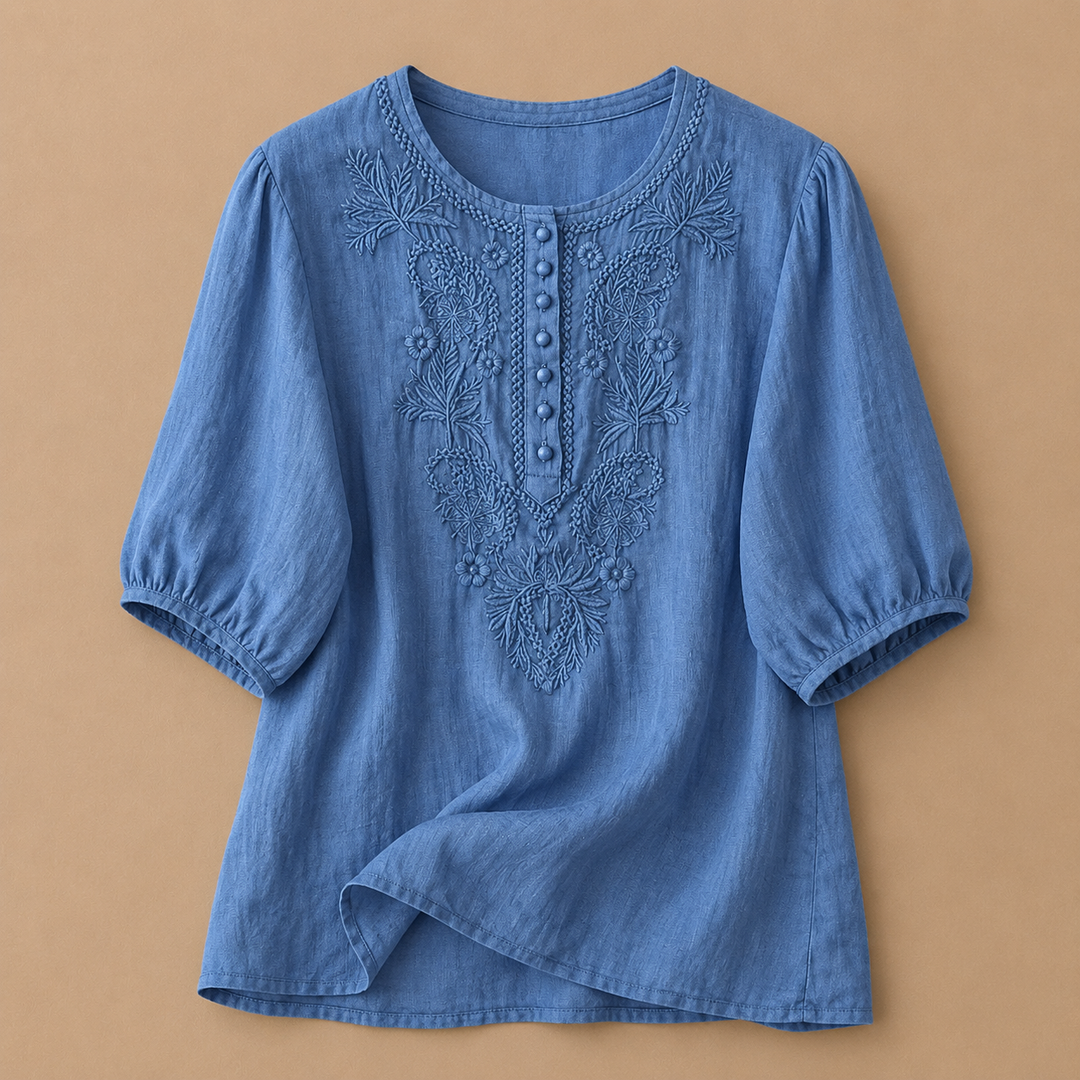 Verena | Blouse en Coton Lin