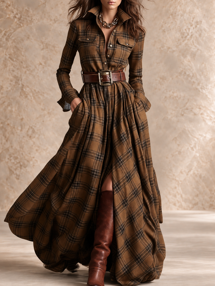 Adrienne™ | Chic de Chemise, Charme de Carreaux