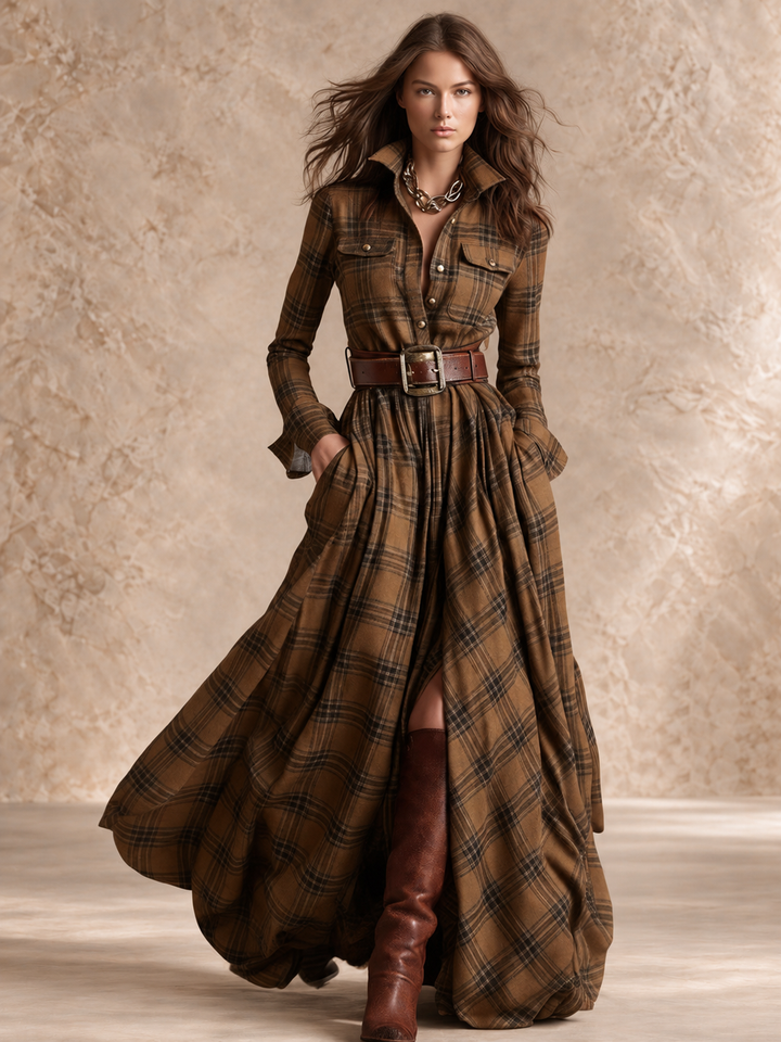 Adrienne™ | Chic de Chemise, Charme de Carreaux