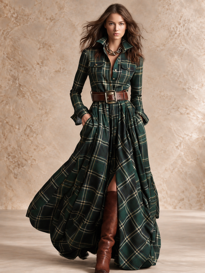 Adrienne™ | Chic de Chemise, Charme de Carreaux