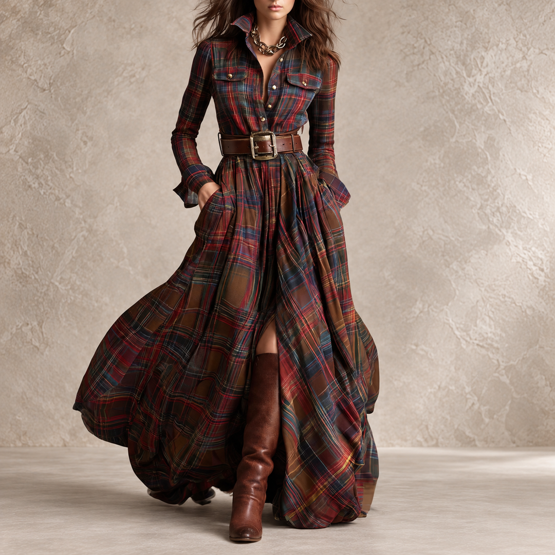 Adrienne™ | Chic de Chemise, Charme de Carreaux