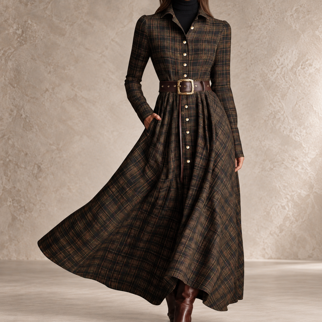 Adrienne™ | Chic de Chemise, Charme de Carreaux