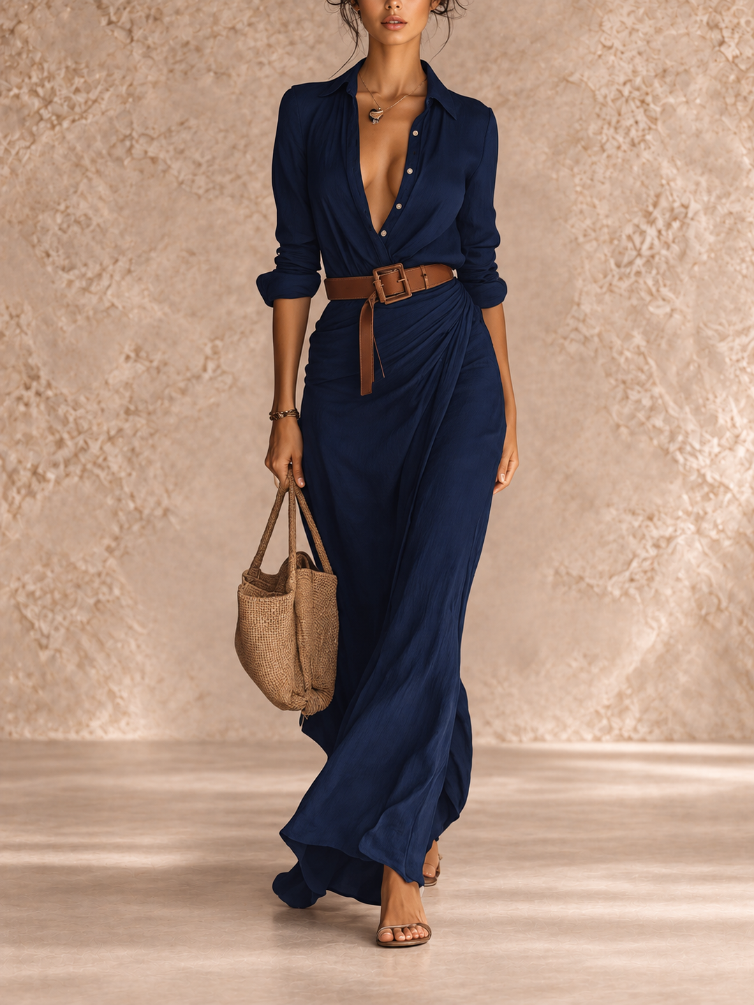 Violette™ | Robe Portefeuille, Ceinture Ajustable