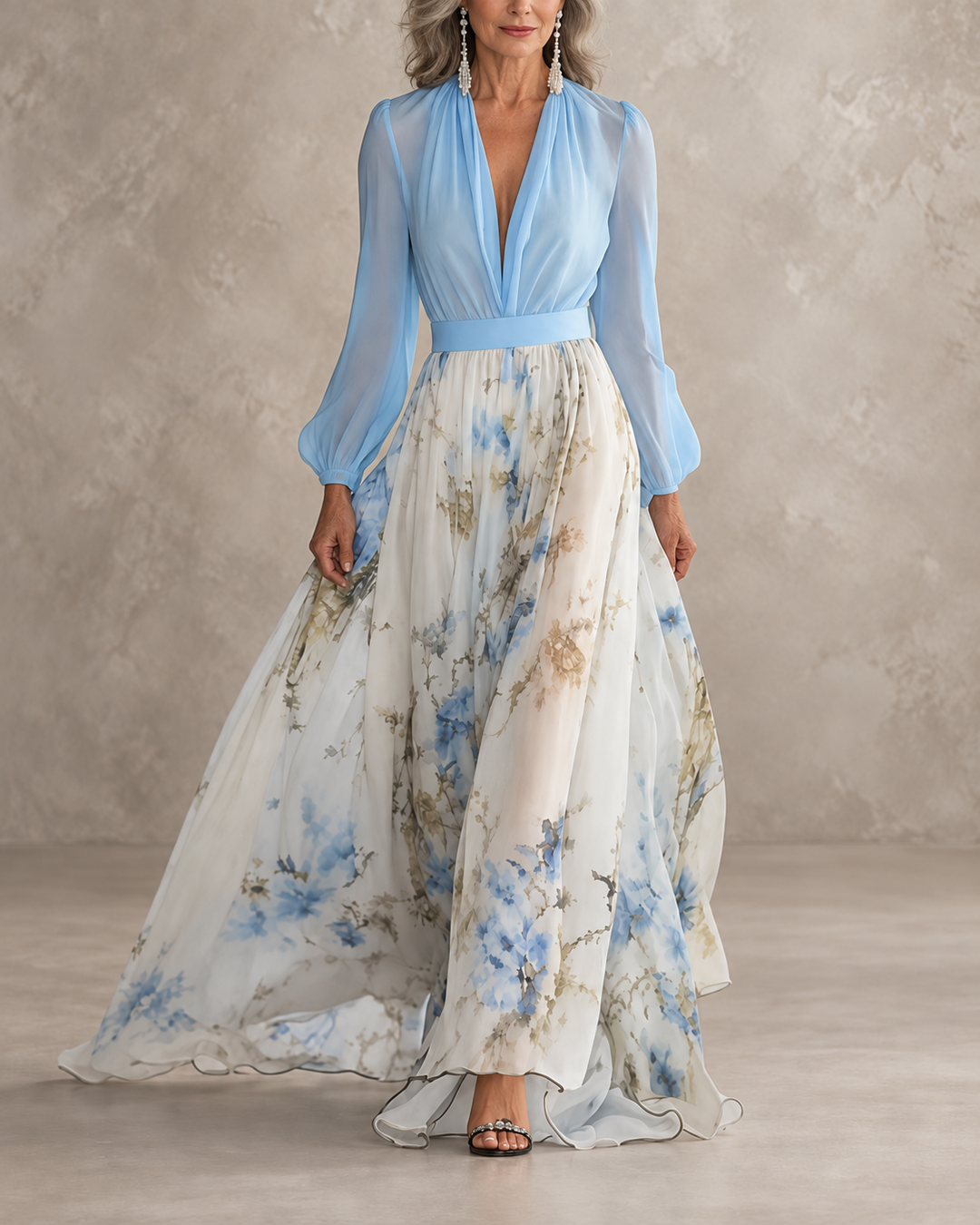 Monette™ | Fleurs Romantiques, Jupe Fluide