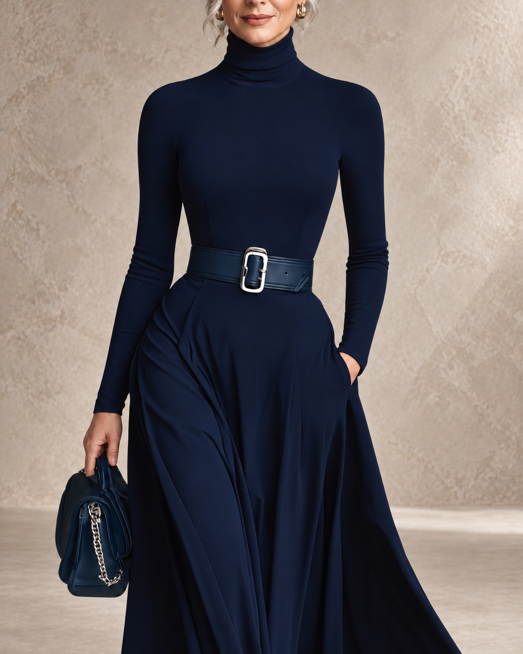 Fabienne™ | Col Montant, Allure Raffinée