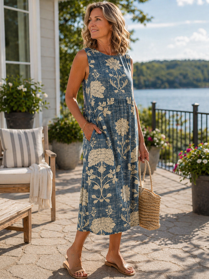 Belle | Robe midi bohème élégante et fluide
