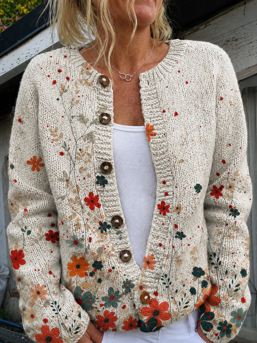 Sabrina™ | Cardigan à Imprimé Floral Vintage
