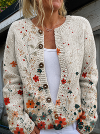 Sabrina™ | Cardigan à Imprimé Floral Vintage