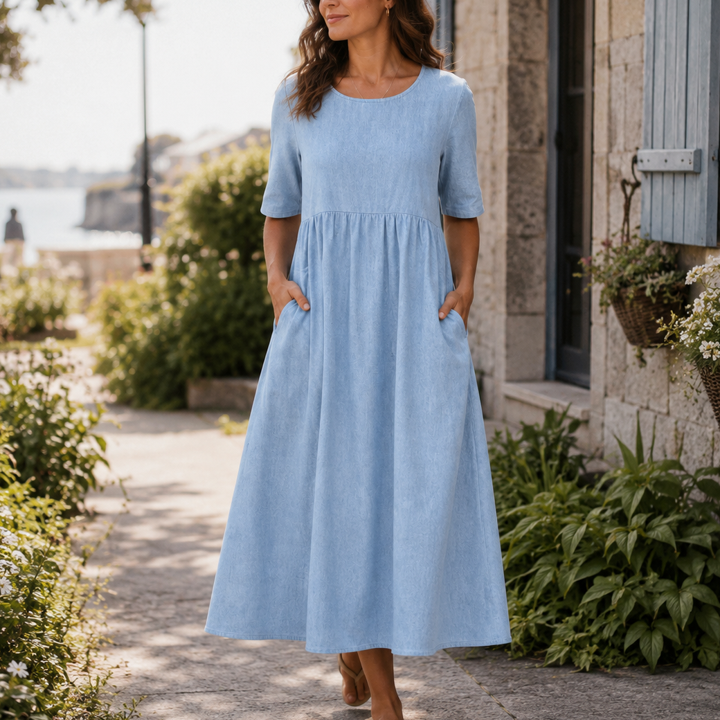Robe Amelie | Midi Cintrée Silhouette Flatteuse