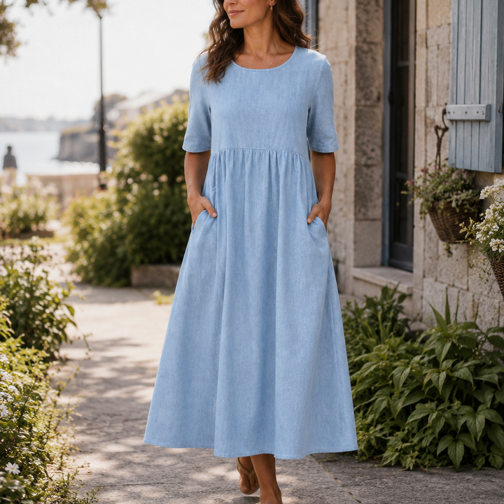 Robe Amelie | Midi Cintrée Silhouette Flatteuse