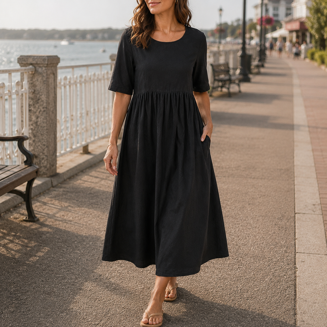 Robe Amelie | Midi Cintrée Silhouette Flatteuse