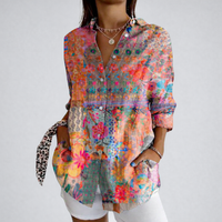 MERYL | BLOUSE IMPRIMÉE BOHO CHIC VIBRANTE