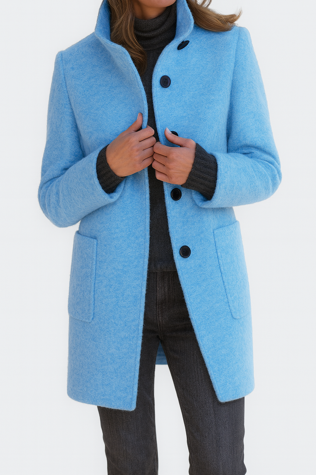 Ava | Manteau à Col Montant
