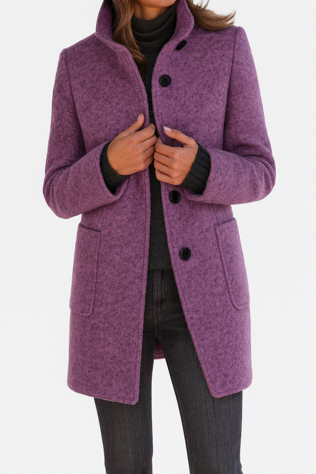 Ava | Manteau à Col Montant