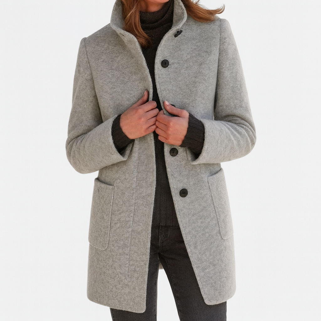 Ava | Manteau à Col Montant