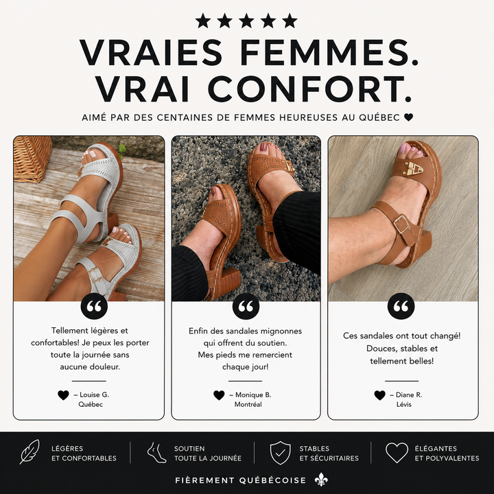 Sylvie | Sandales à talon confortables