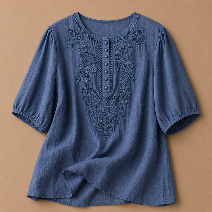 Verena | Blouse en Coton Lin