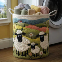Liette™ | Panier Matelassé Moutons Douillets