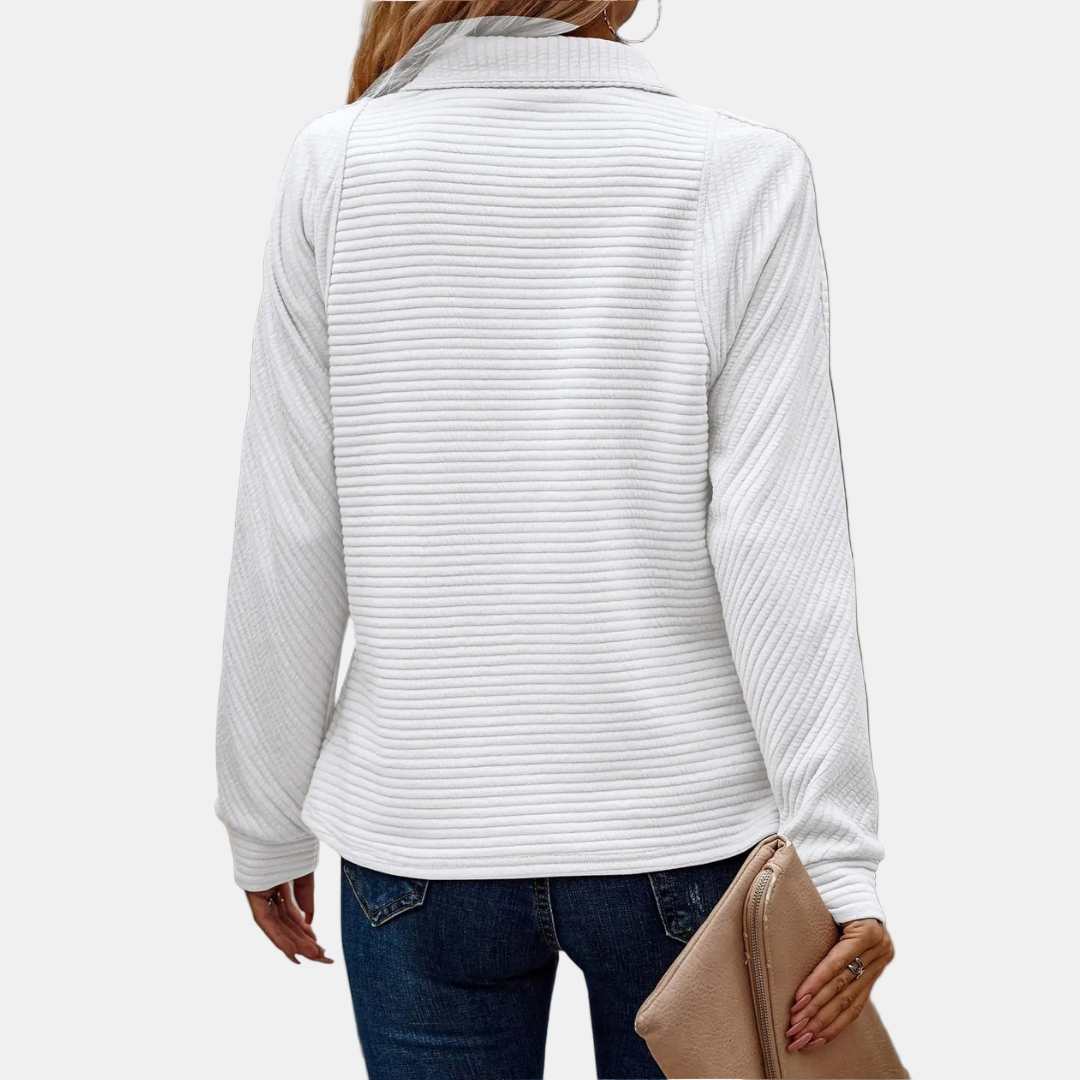 Maevira | Pull à Détail à Zip Demi