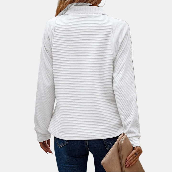 Maevira | Pull à Détail à Zip Demi