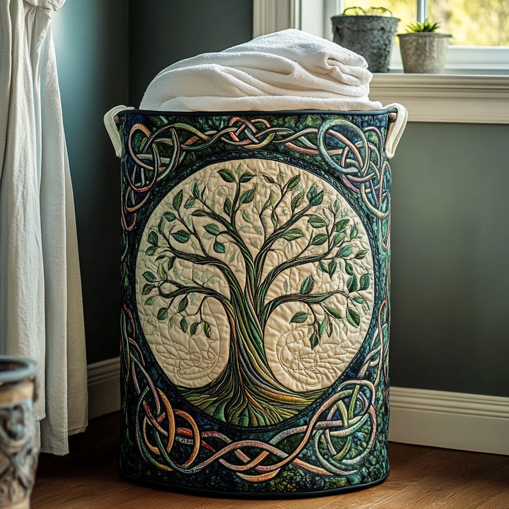 Rowan | Panier à linge matelassé Eternal Roots